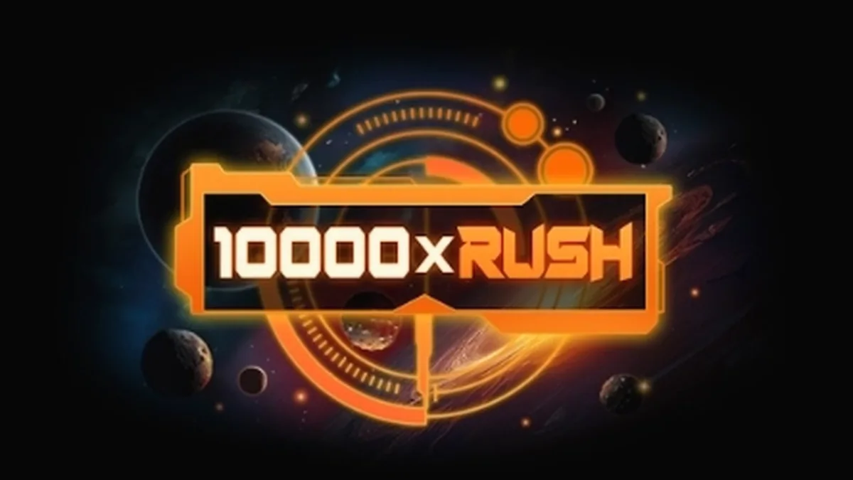 Tampilan antarmuka slot 10000 x Rush yang minimalis dan modern
